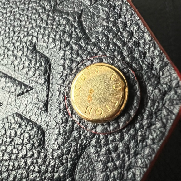 Black with red trim wallet, never used - Picture 2 of 4